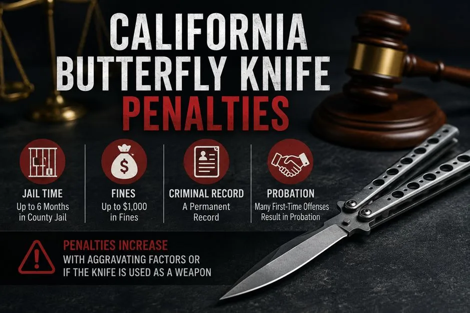 Are Butterfly Knives Illegal in California? What the Law Says in 2026 4 Penalties for Possessing a Butterfly Knife in California