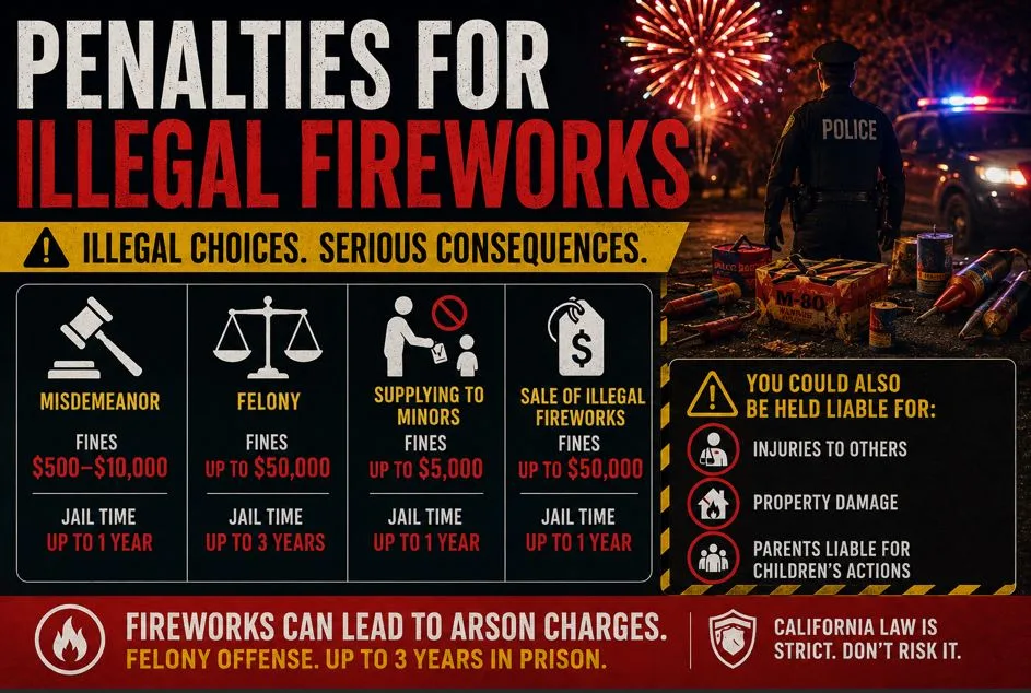 When Are Fireworks Legal to Buy and Use in California?