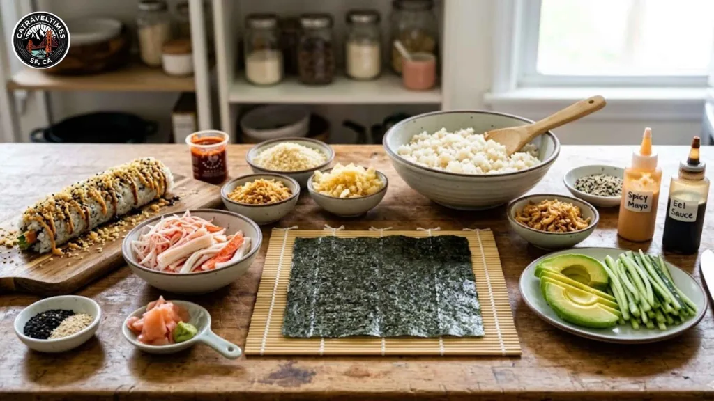California Crunch Roll Recipe — How to Make It at Home (Better Than Takeout) 2 California Crunch Roll Ingredients