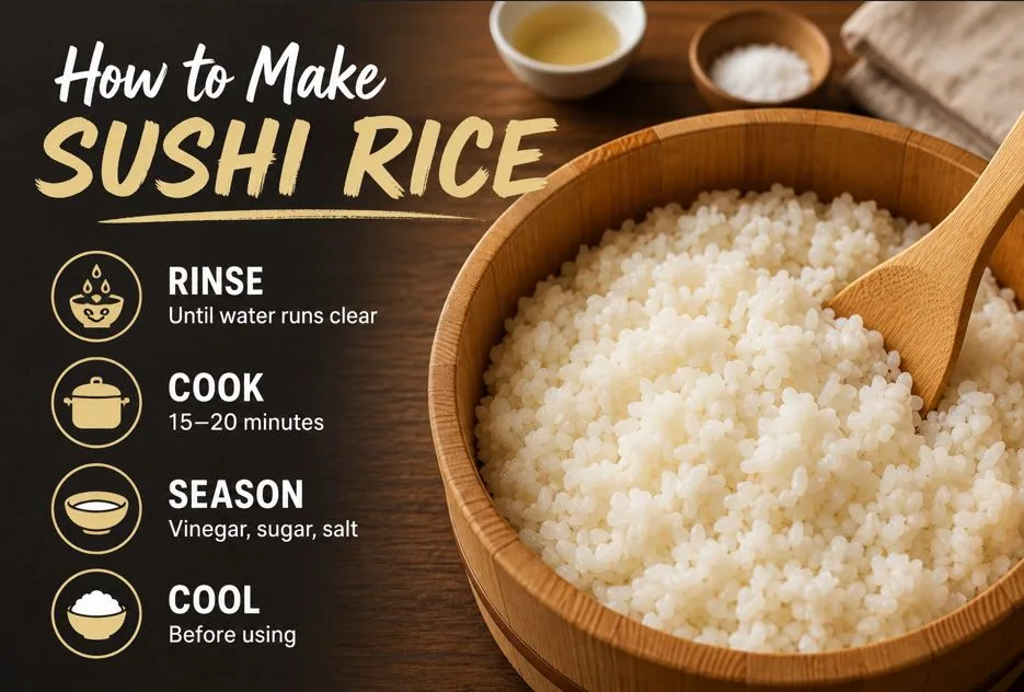 California Crunch Roll Recipe — How to Make It at Home (Better Than Takeout) 3 How to Make Sushi Rice
