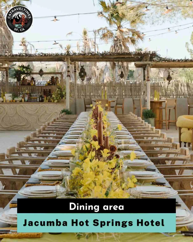 Jacumba Hot Springs Hotel Dining area