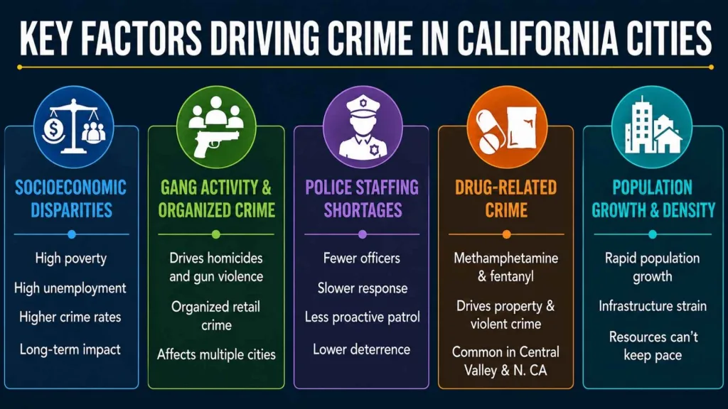 Key Factors Driving Crime in California Cities