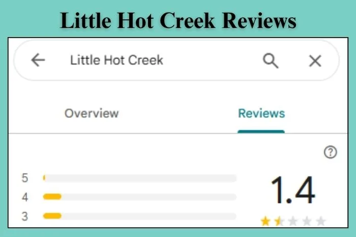  Little Hot Creek Reviews