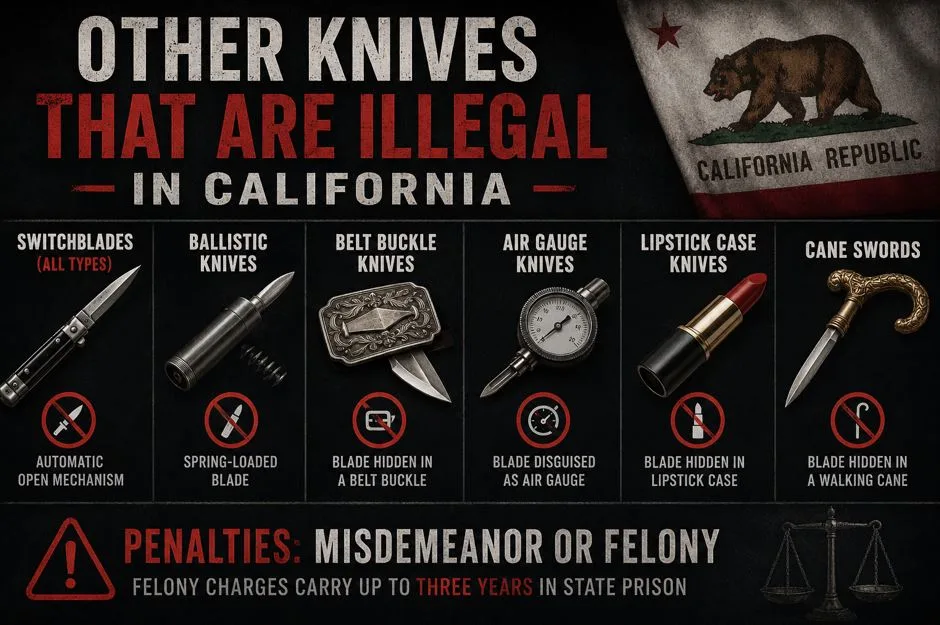 Are Butterfly Knives Illegal in California? What the Law Says in 2026 8 Other Knives That Are Illegal in California