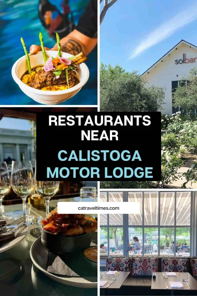 Restaurants Near Calistoga Motor Lodge