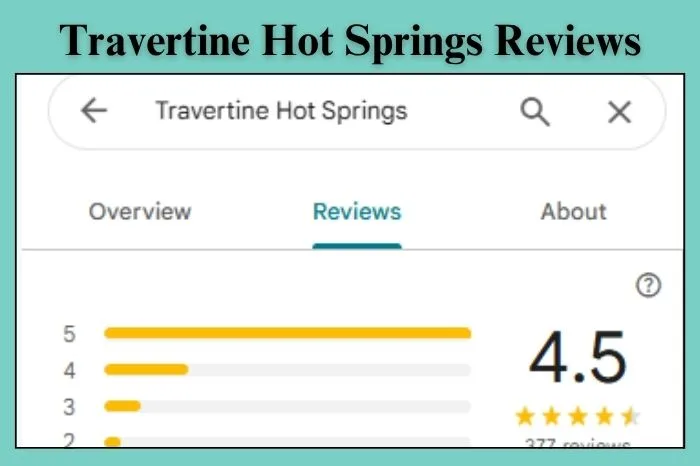 Travertine Hot Springs Reviews