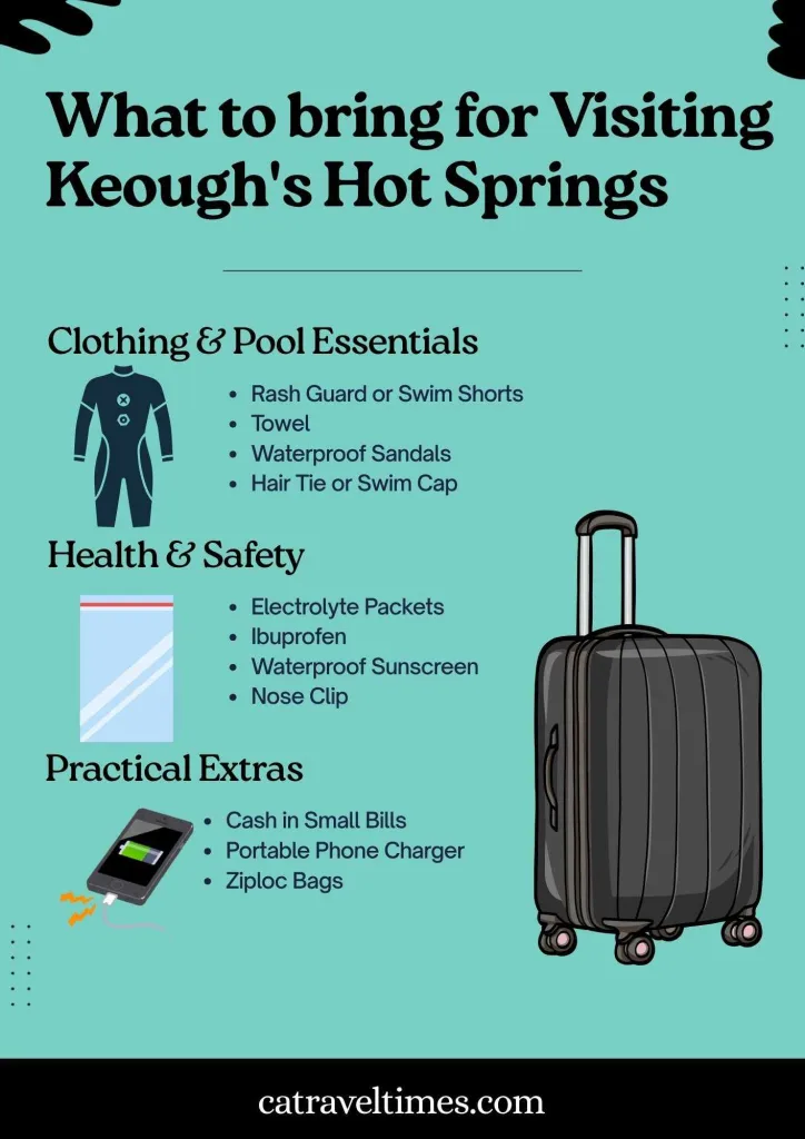 Keough's Hot Springs, Bishop, CA: Updated Guide 2026 11 What Should You Bring to Keough’s Hot Springs