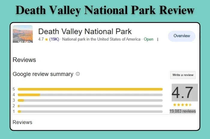 What Visitors Say — Death Valley National Park Reviews