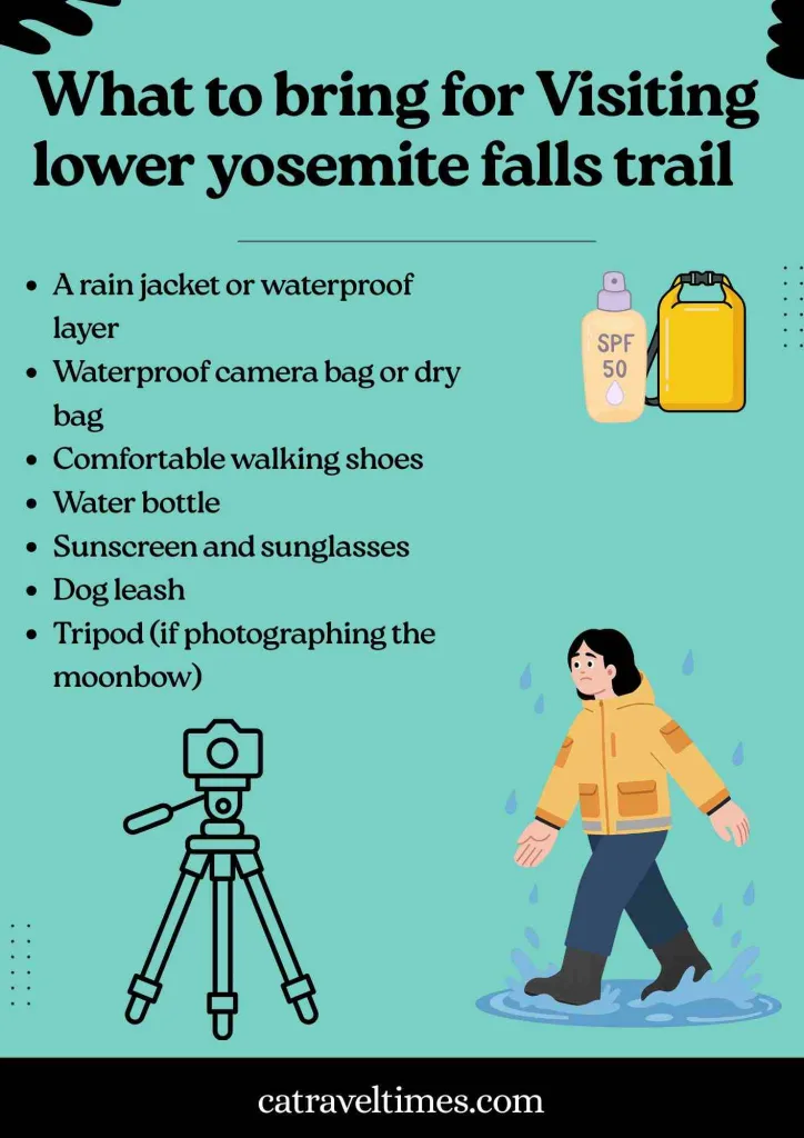 What to Bring on the Lower Yosemite Falls Trail