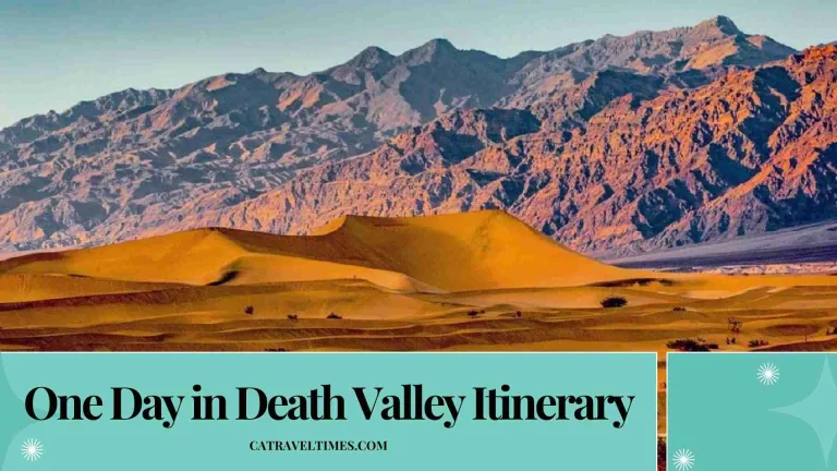 one day in death valley itinerary