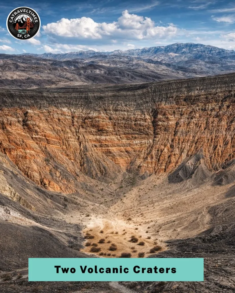 Loop Around Two Volcanic Craters at Ubehebe Crater