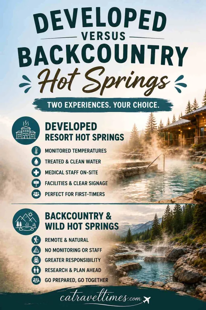 Developed Versus Backcountry Hot Springs