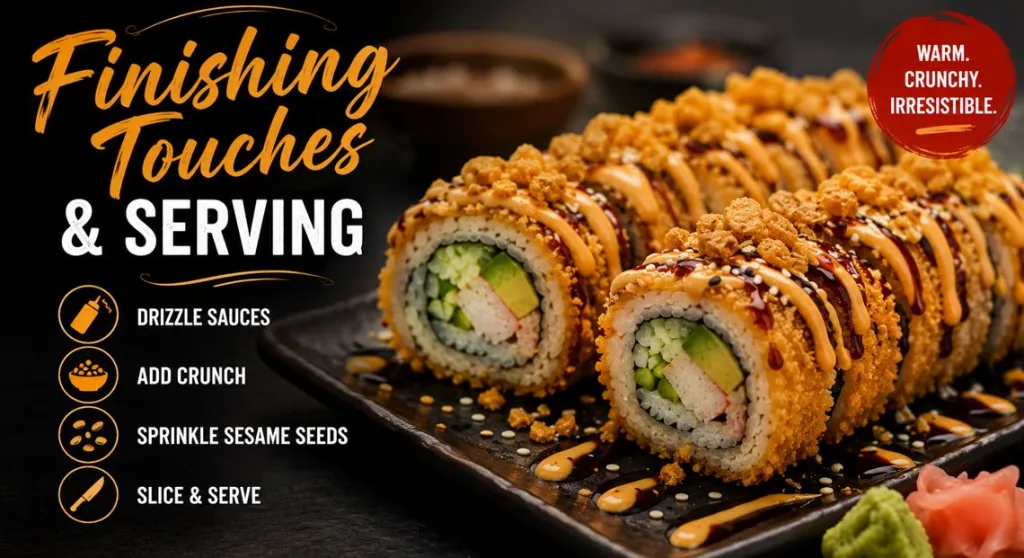 Fried California Roll: Crispy, Golden & Easy Recipe 7 Finishing Touches and Serving