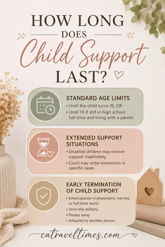 How Much Is Child Support for 1 Kid in California? Complete Guide 2026 7 How Long Does Child Support Last?
