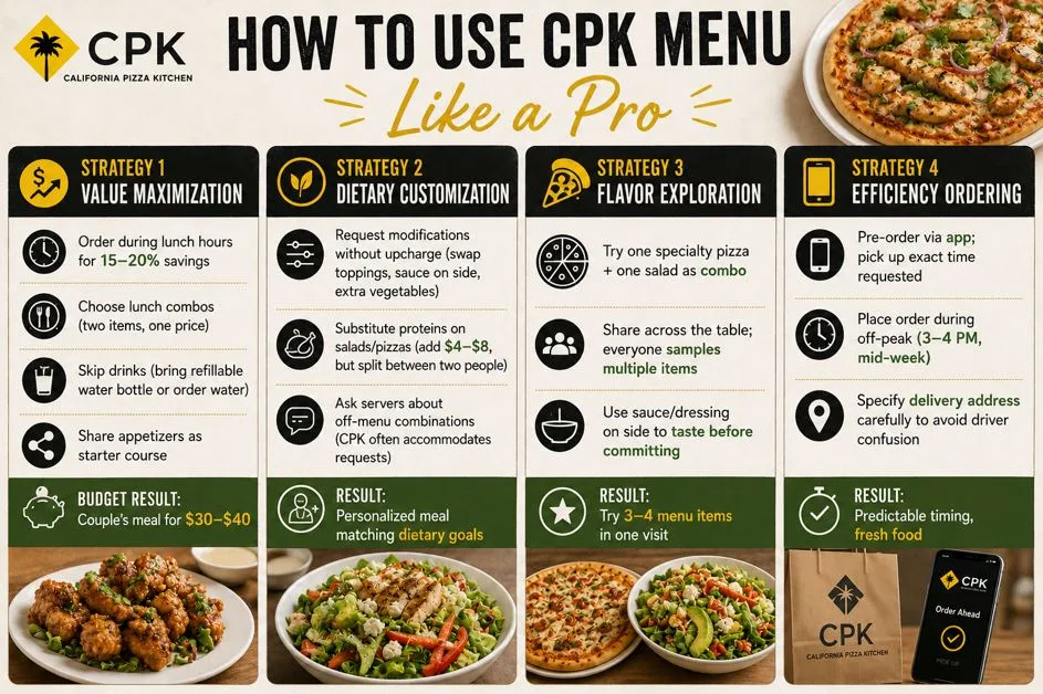 California Pizza Kitchen Menu with Prices: Complete Guide to Every Item & Cost 13 How to Use CPK Menu Like a Pro