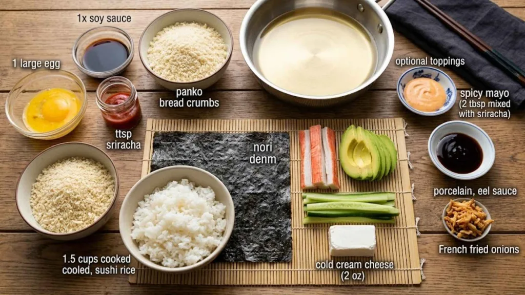 Fried California Roll: Crispy, Golden & Easy Recipe 3 Ingredients for Fried California Roll