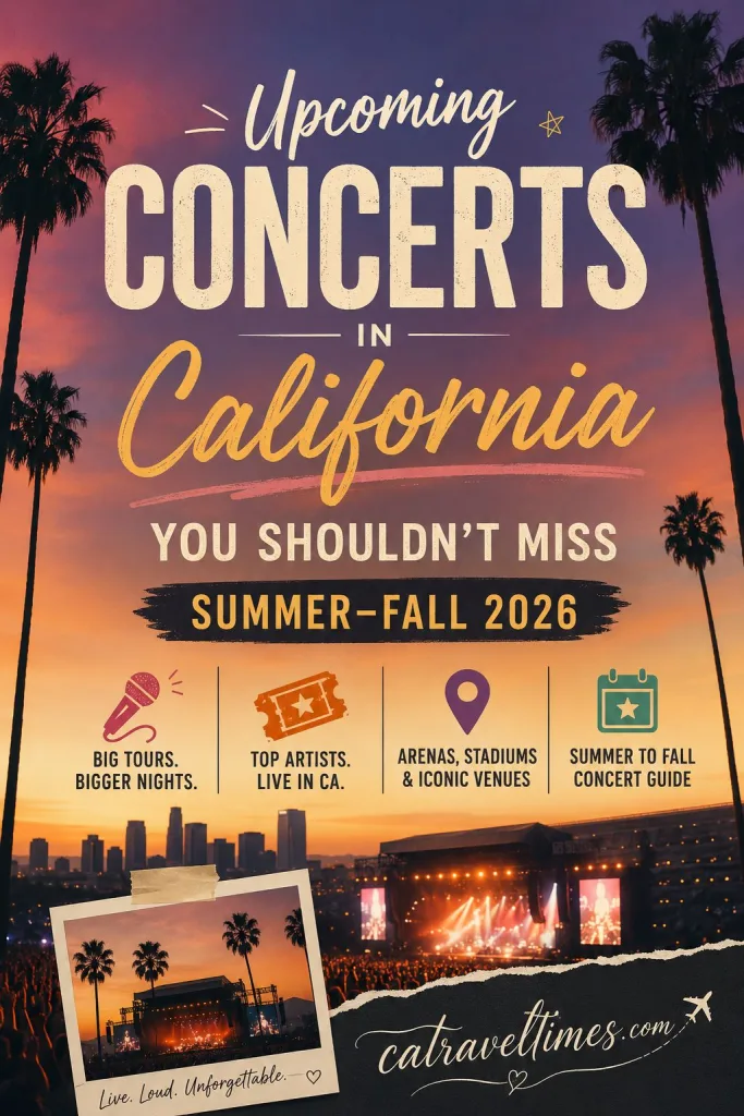 Upcoming Concerts in California You Shouldn't Miss