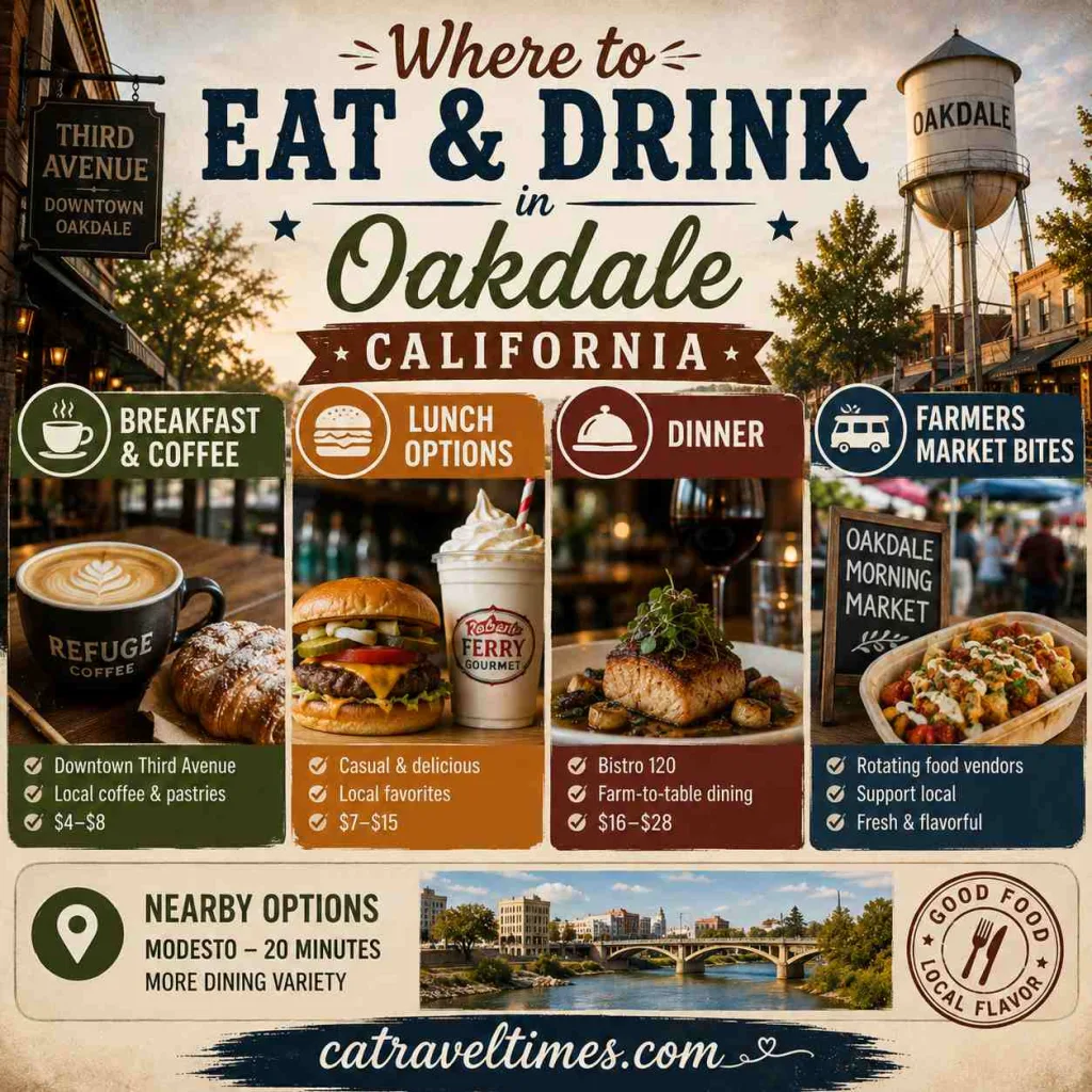 Where to Eat & Drink in Oakdale California