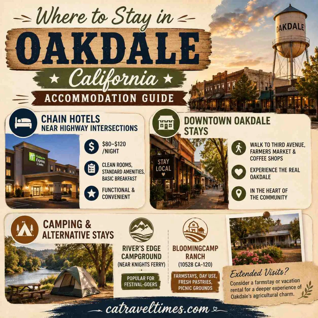 Where to Stay in Oakdale California: Accommodation Guide