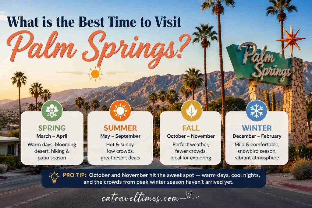 Top 14 Things to Do in Palm Springs California: Complete 2026 Guide 2 What is the Best Time to Visit Palm Springs