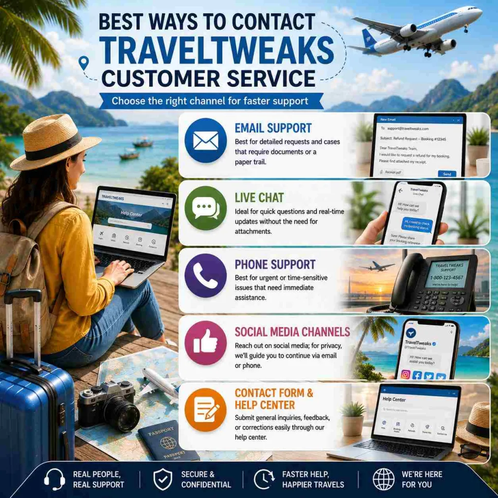 Best Ways to Contact TravelTweaks Customer Service