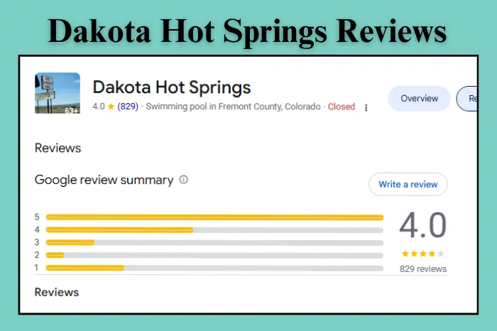 Dakota Hot Spring Reviews