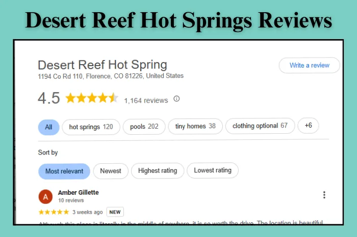 Desert Reef Hot Springs Reviews