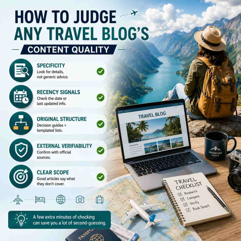 How to Judge Any Travel Blog's Content Quality