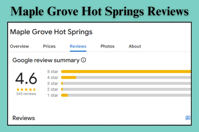 Maple Grove Hot Springs Reviews