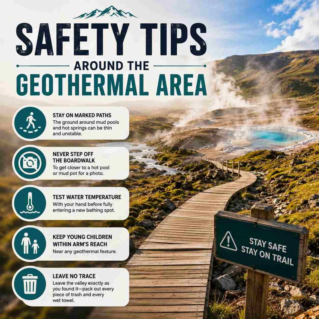 Safety Tips Around the Geothermal Area
