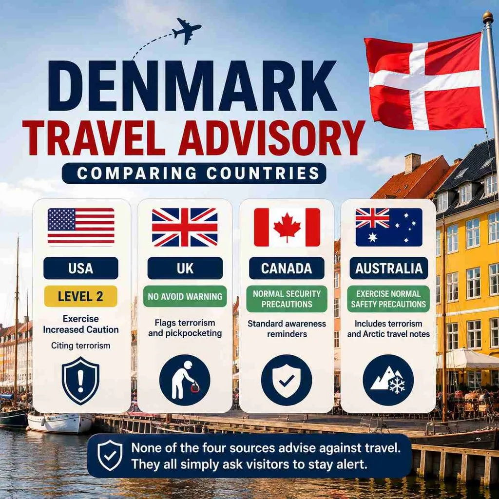 Denmark Travel Advisory: Comparing Countries