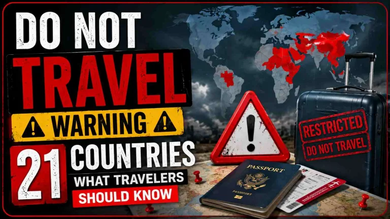 do not travel warning 21 countries