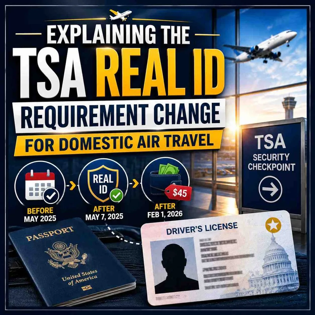 Explaining the TSA REAL ID Requirement Change for Domestic Air Travel