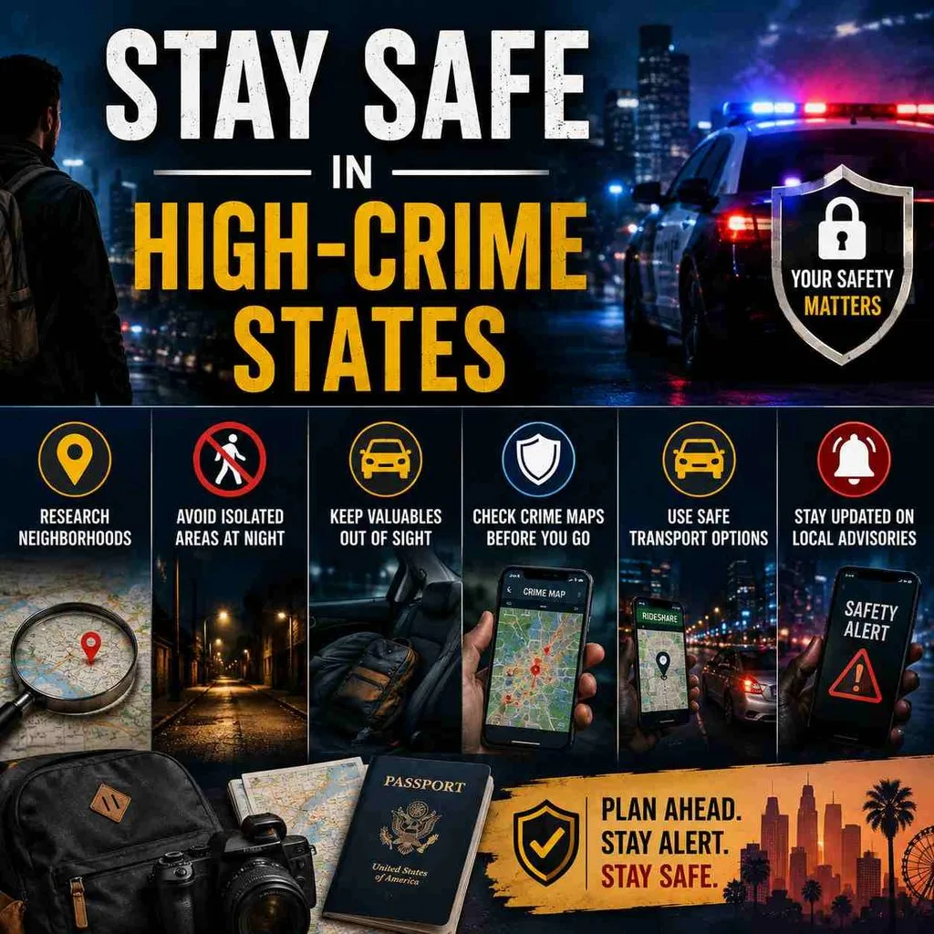 How to Stay Safe When Living In or Visiting High-Crime States