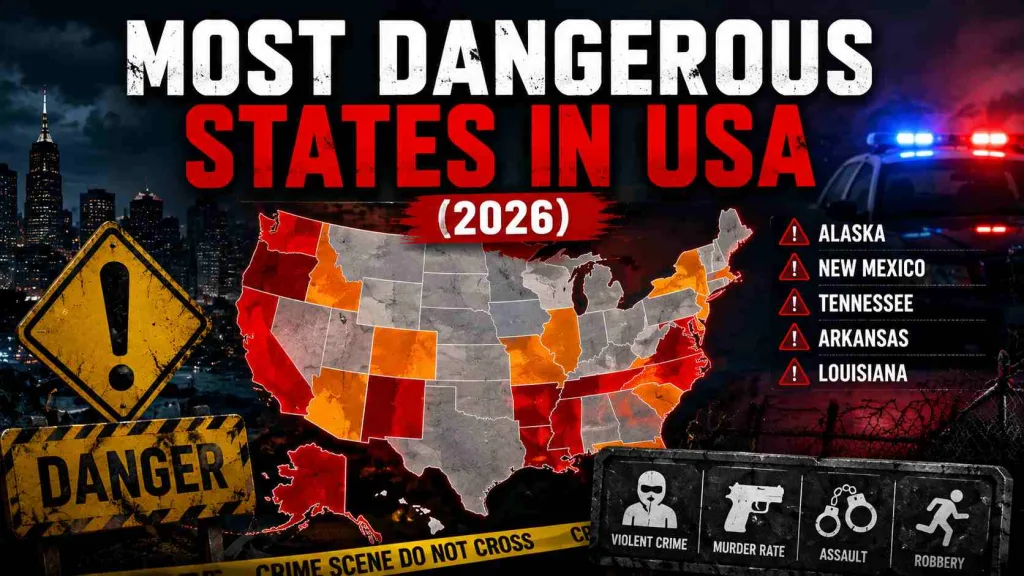 most dangerous states in usa