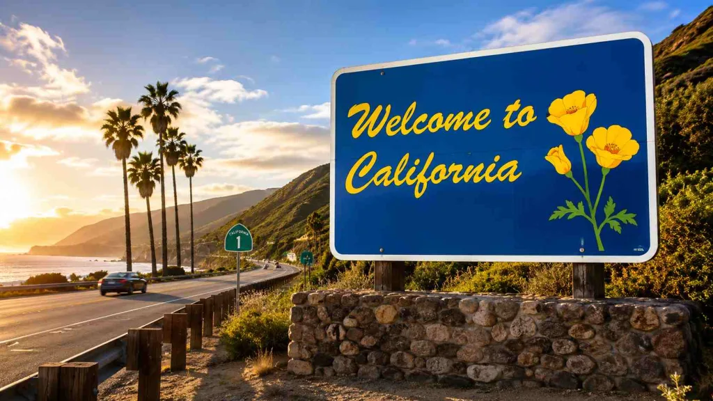 Welcome to California Sign