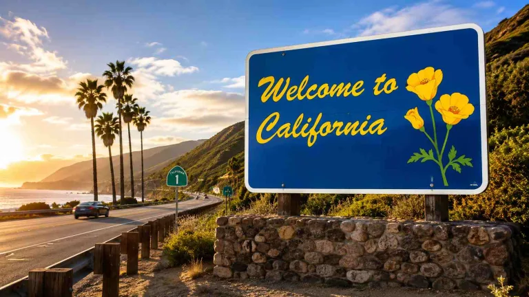 Welcome to California Sign