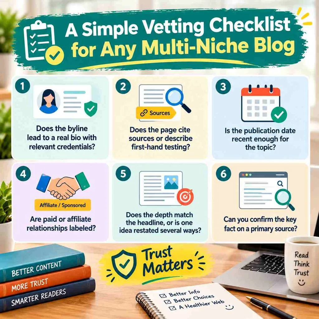 A Simple Vetting Checklist for Any Multi-Niche Blog