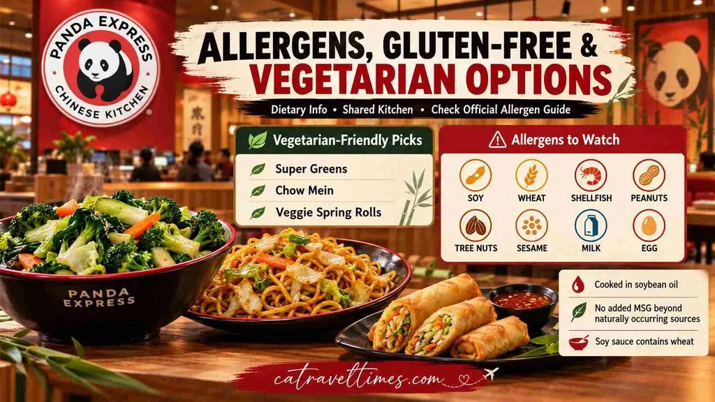 Allergens, Gluten-Free and Vegetarian Options