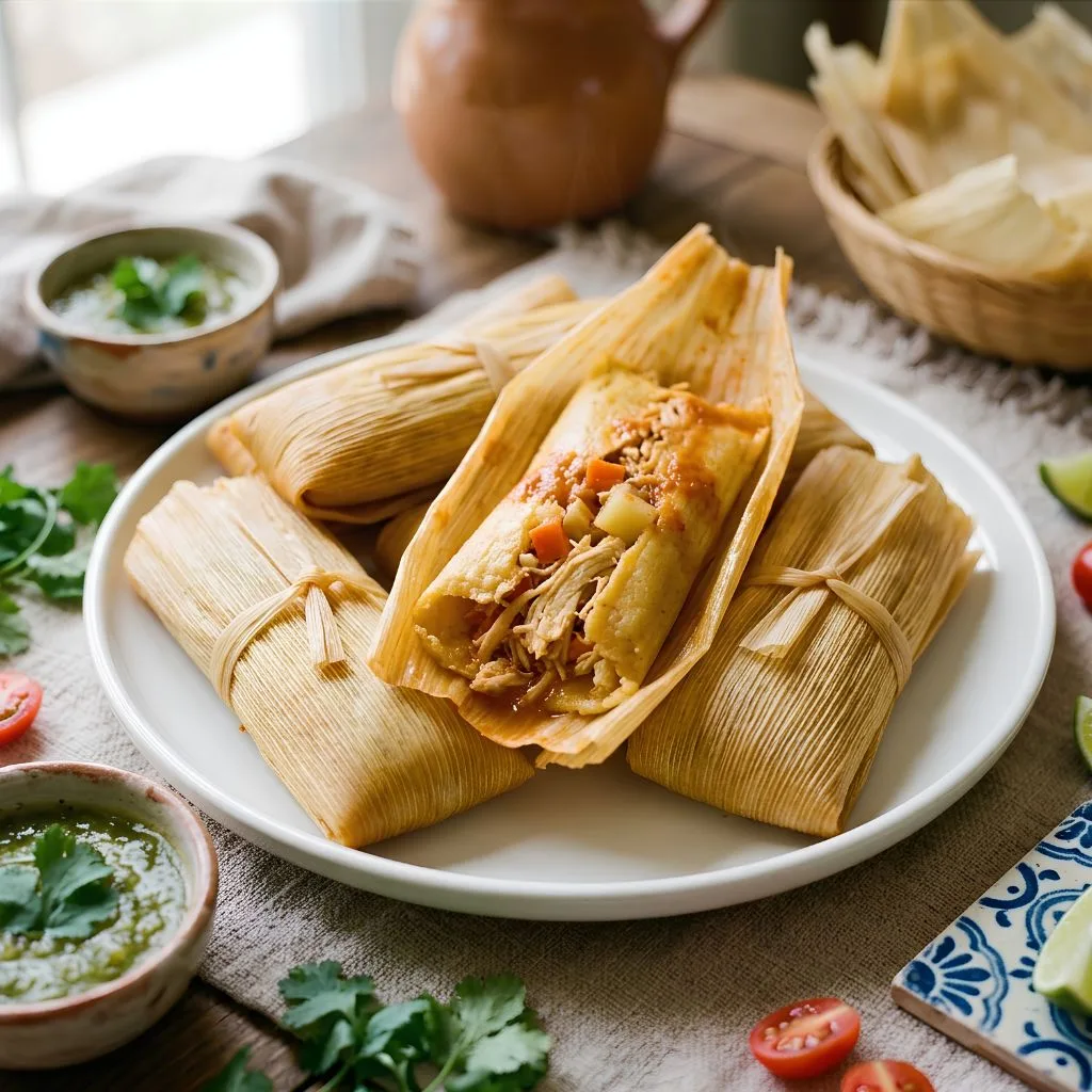 California Chicken Tamales Recipe