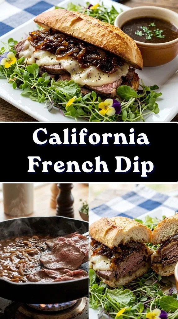 Easy California French Dip Recipe with Caramelized Onions & Swiss 2 California French Dip Recipe