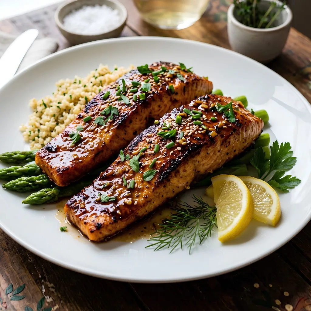 California Honey Garlic Salmon Recipe