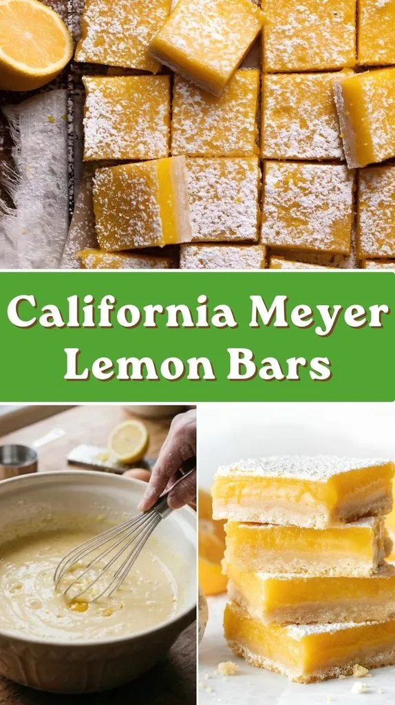 California Meyer Lemon Bars Recipe