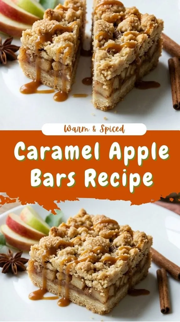Simple Caramel Apple Bars Recipe: Buttery Shortbread Fall Dessert 2 Caramel Apple Bars Recipe