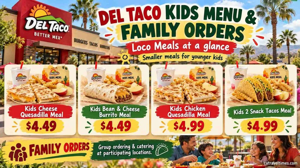 Del Taco Kids Menu and Family Orders