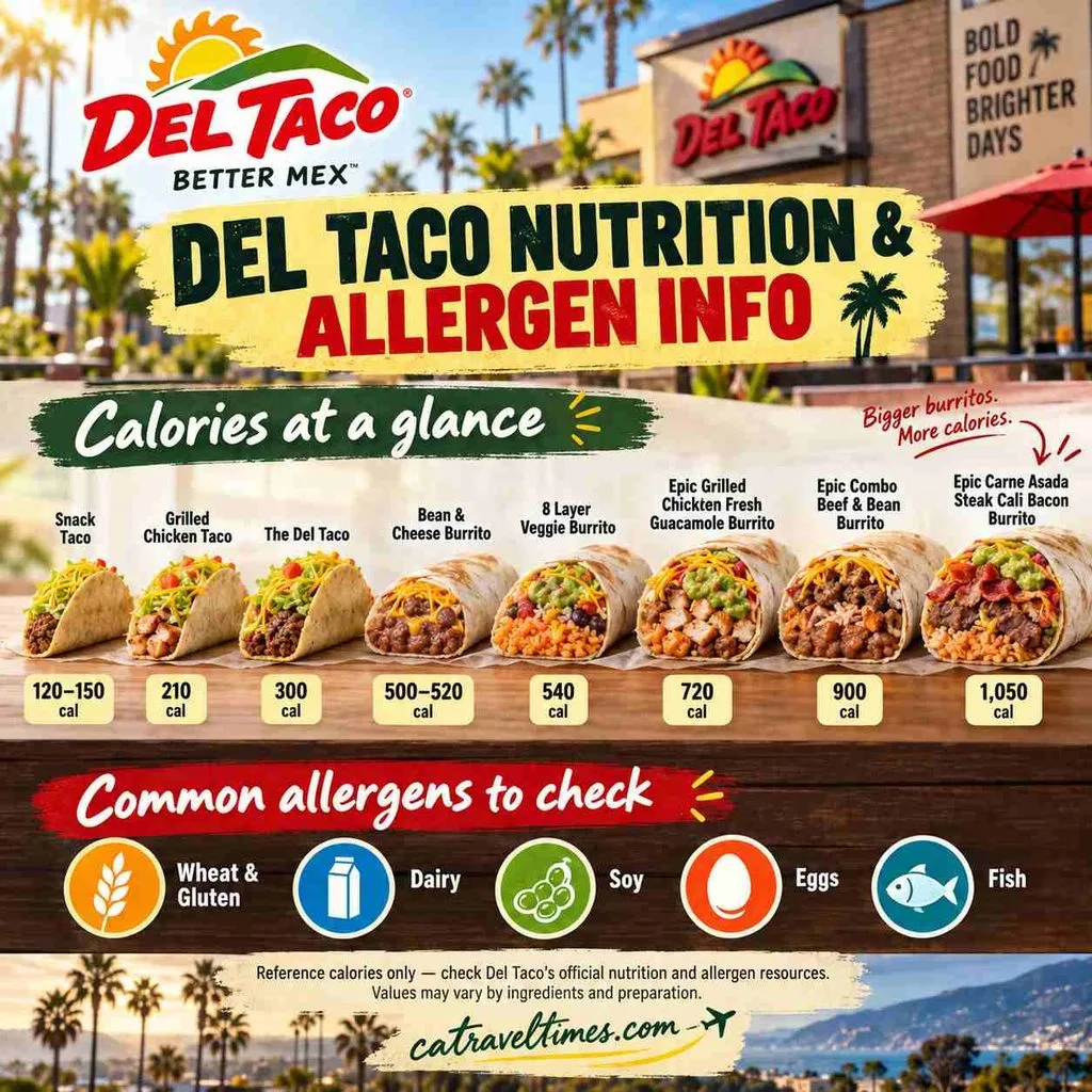 Del Taco Nutrition and Allergen Information 1