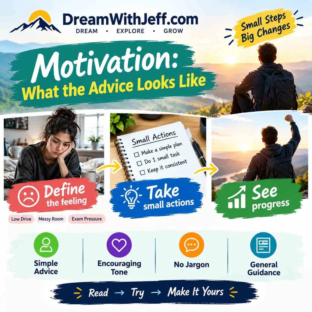 Dreamwithjeff com Motivation: What the Advice Looks Like