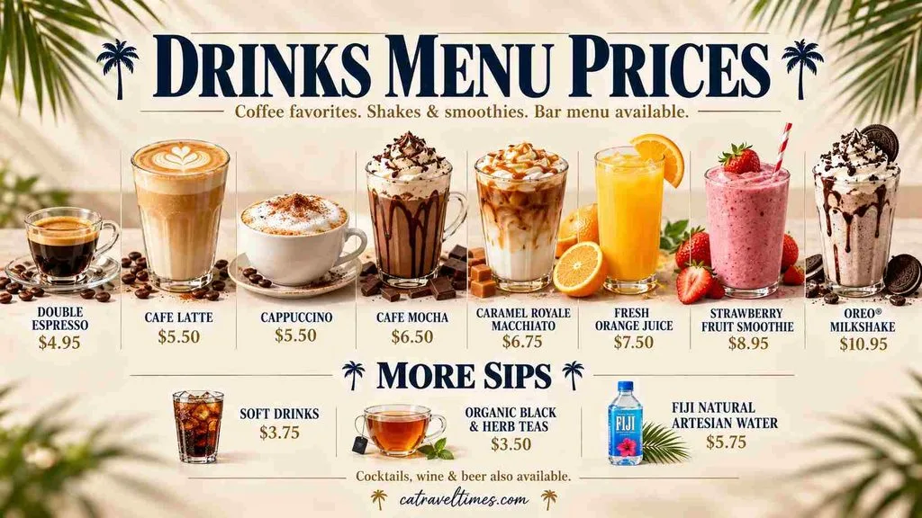 Drinks Menu Prices