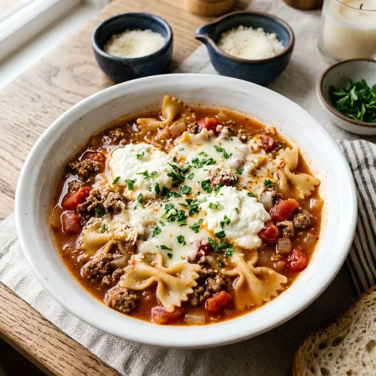 Easy Lasagna Soup Recipe