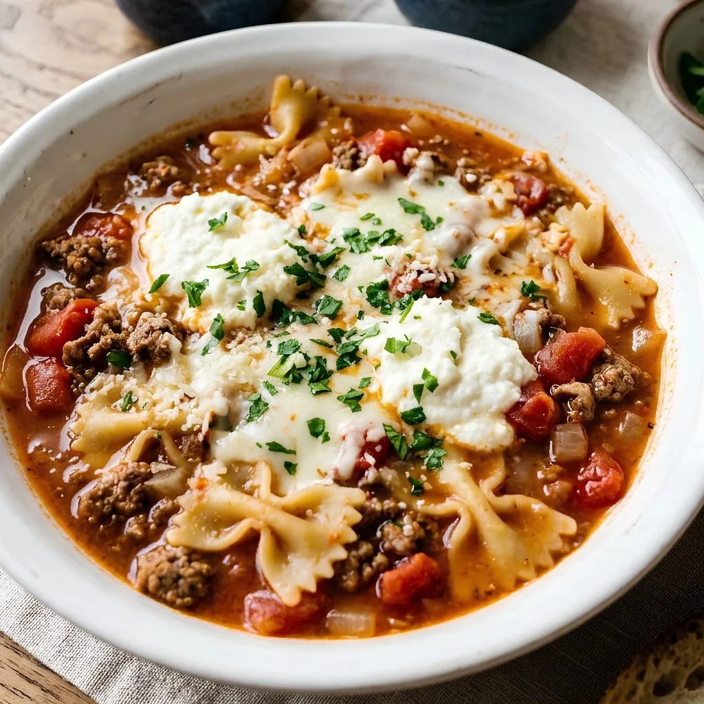 Easy Lasagna Soup Recipe: One Pot, Cozy, Cheesy, Ready in 45 Mins 3 Easy Lasagna Soup Recipe
